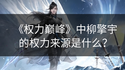 《权力巅峰》中柳擎宇的权力来源是什么？