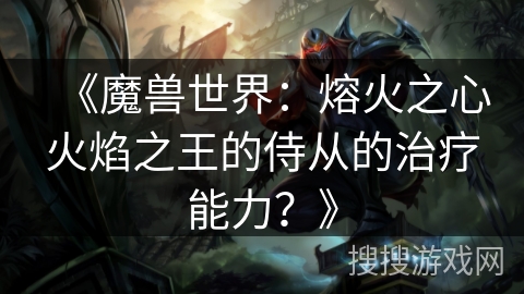 《魔兽世界：熔火之心火焰之王的侍从的治疗能力？》
