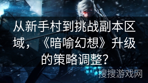 从新手村到挑战副本区域,《暗喻幻想》升级的策略调整? 从新手村到挑战副本区域,《暗喻幻想》升级的策略调整?