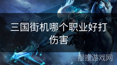 三国街机哪个职业好打伤害