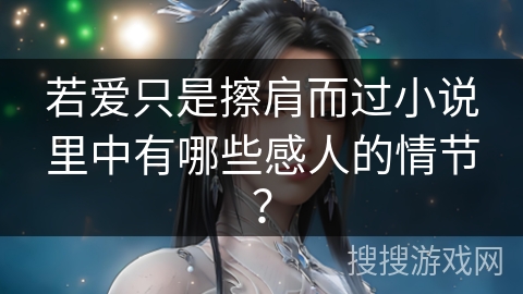 若爱只是擦肩而过小说里中有哪些感人的情节？