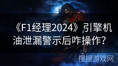 《F1经理2024》引擎机油泄漏警示后咋操作？