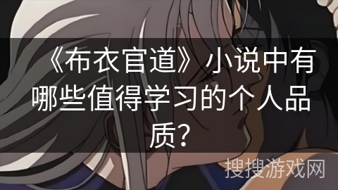 《布衣官道》小说中有哪些值得学习的个人品质？