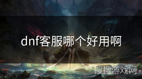 dnf客服哪个好用啊