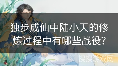 独步成仙中陆小天的修炼过程中有哪些战役？