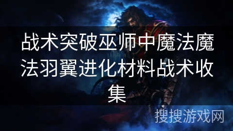 战术突破巫师中魔法魔法羽翼进化材料战术收集