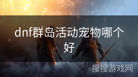 dnf群岛活动宠物哪个好