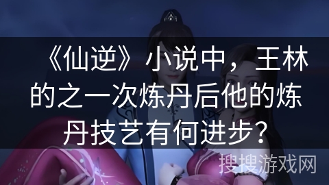 《仙逆》小说中，王林的之一次炼丹后他的炼丹技艺有何进步？