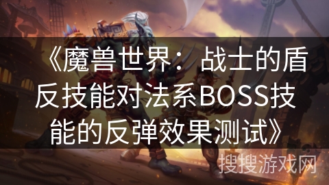 《魔兽世界：战士的盾反技能对法系BOSS技能的反弹效果测试》