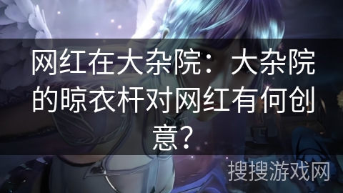 网红在大杂院：大杂院的晾衣杆对网红有何创意？