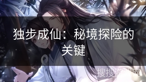 独步成仙：秘境探险的关键