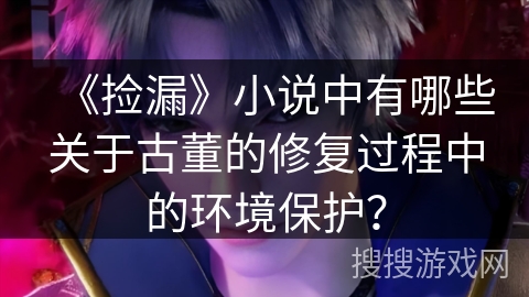 《捡漏》小说中有哪些关于古董的修复过程中的环境保护？