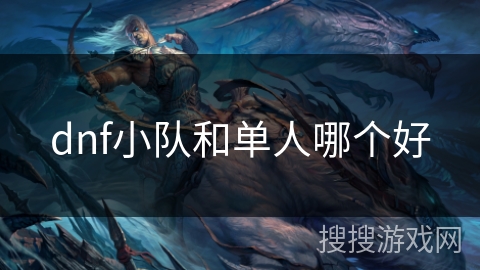 dnf小队和单人哪个好