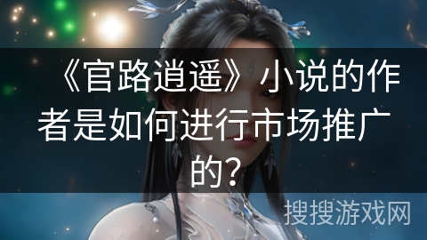 《官路逍遥》小说的作者是如何进行市场推广的？