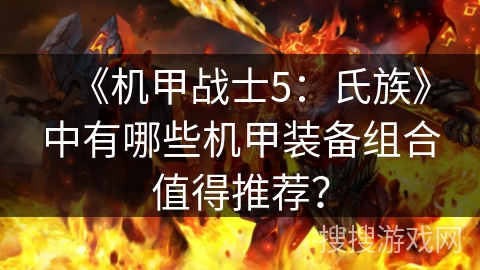 《机甲战士5：氏族》中有哪些机甲装备组合值得推荐？