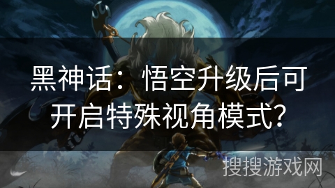 黑神话：悟空升级后可开启特殊视角模式？