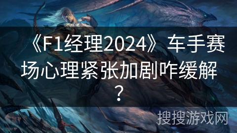 《F1经理2024》车手赛场心理紧张加剧咋缓解？