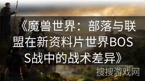 《魔兽世界：部落与联盟在新资料片世界BOSS战中的战术差异》