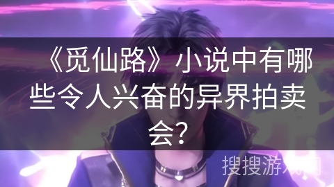 《觅仙路》小说中有哪些令人兴奋的异界拍卖会？