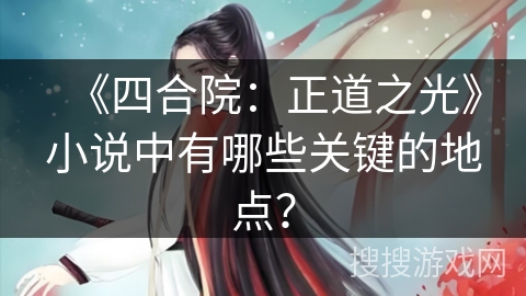 《四合院：正道之光》小说中有哪些关键的地点？