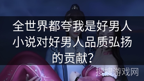 全世界都夸我是好男人小说对好男人品质弘扬的贡献？