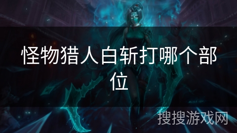 怪物猎人白斩打哪个部位