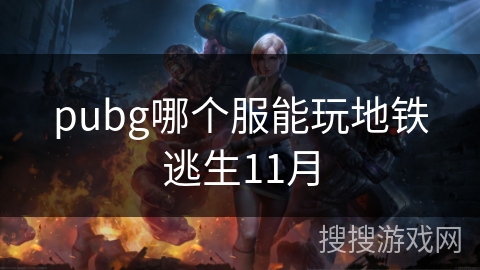 pubg哪个服能玩地铁逃生11月