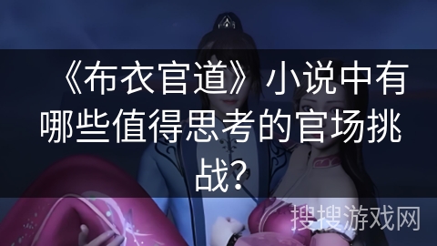 《布衣官道》小说中有哪些值得思考的官场挑战？