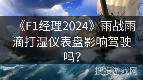 《F1经理2024》雨战雨滴打湿仪表盘影响驾驶吗? 《F1经理2024》雨战雨滴打湿仪表盘影响驾驶吗?