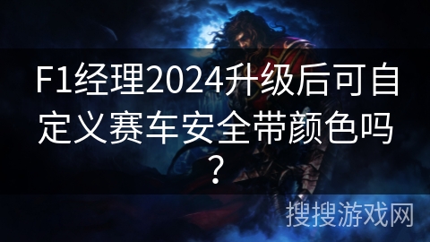 F1经理2024升级后可自定义赛车安全带颜色吗？