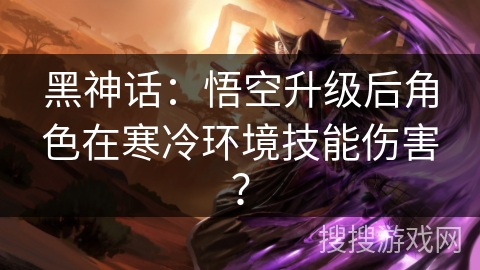 黑神话：悟空升级后角色在寒冷环境技能伤害？