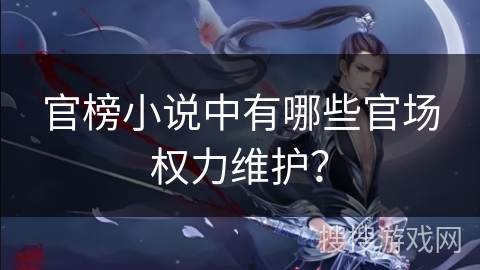 官榜小说中有哪些官场权力维护？