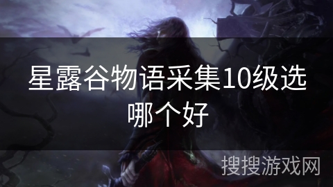 星露谷物语采集10级选哪个好