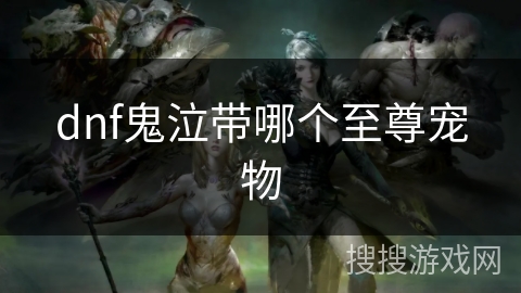 dnf鬼泣带哪个至尊宠物 dnf鬼泣带哪个至尊宠物