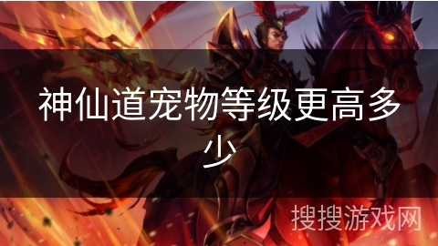 神仙道宠物等级更高多少