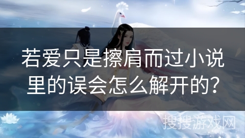 若爱只是擦肩而过小说里的误会怎么解开的？