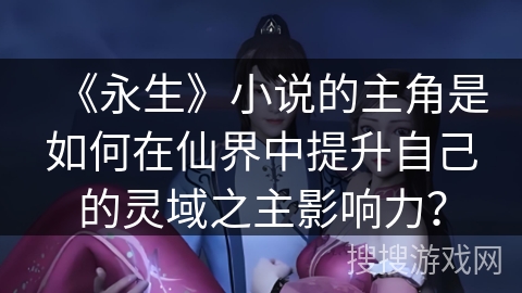 《永生》小说的主角是如何在仙界中提升自己的灵域之主影响力？