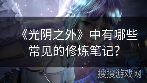 《光阴之外》中有哪些常见的修炼笔记？