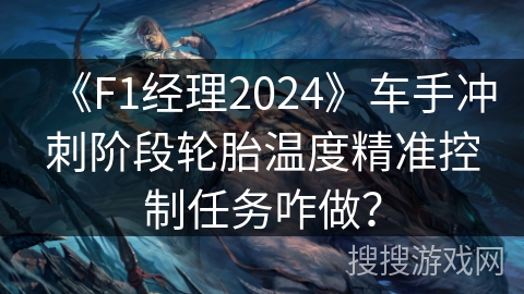 《F1经理2024》车手冲刺阶段轮胎温度精准控制任务咋做？