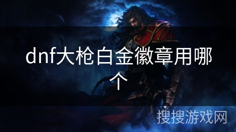 dnf大枪白金徽章用哪个