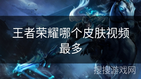 王者荣耀哪个皮肤视频最多