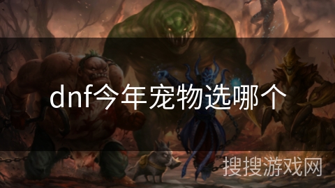 dnf今年宠物选哪个