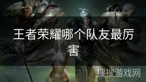 王者荣耀哪个队友最厉害