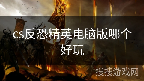 cs反恐精英电脑版哪个好玩