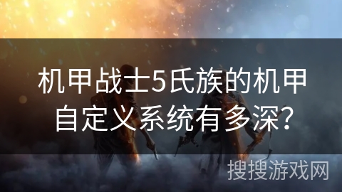 机甲战士5氏族的机甲自定义系统有多深? 机甲战士5氏族的机甲自定义系统有多深?