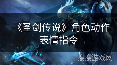 《圣剑传说》角色动作表情指令