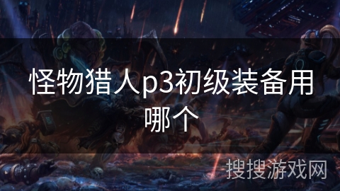 怪物猎人p3初级装备用哪个