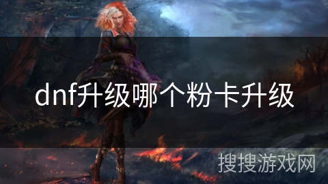 dnf升级哪个粉卡升级