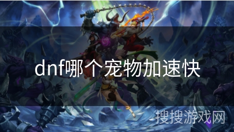 dnf哪个宠物加速快 dnf哪个宠物加速快
