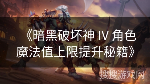 《暗黑破坏神 IV 角色魔法值上限提升秘籍》